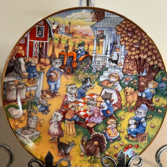 Franklin Mint Cat Lovers Collector Holiday Plates - Picture 4 of 9